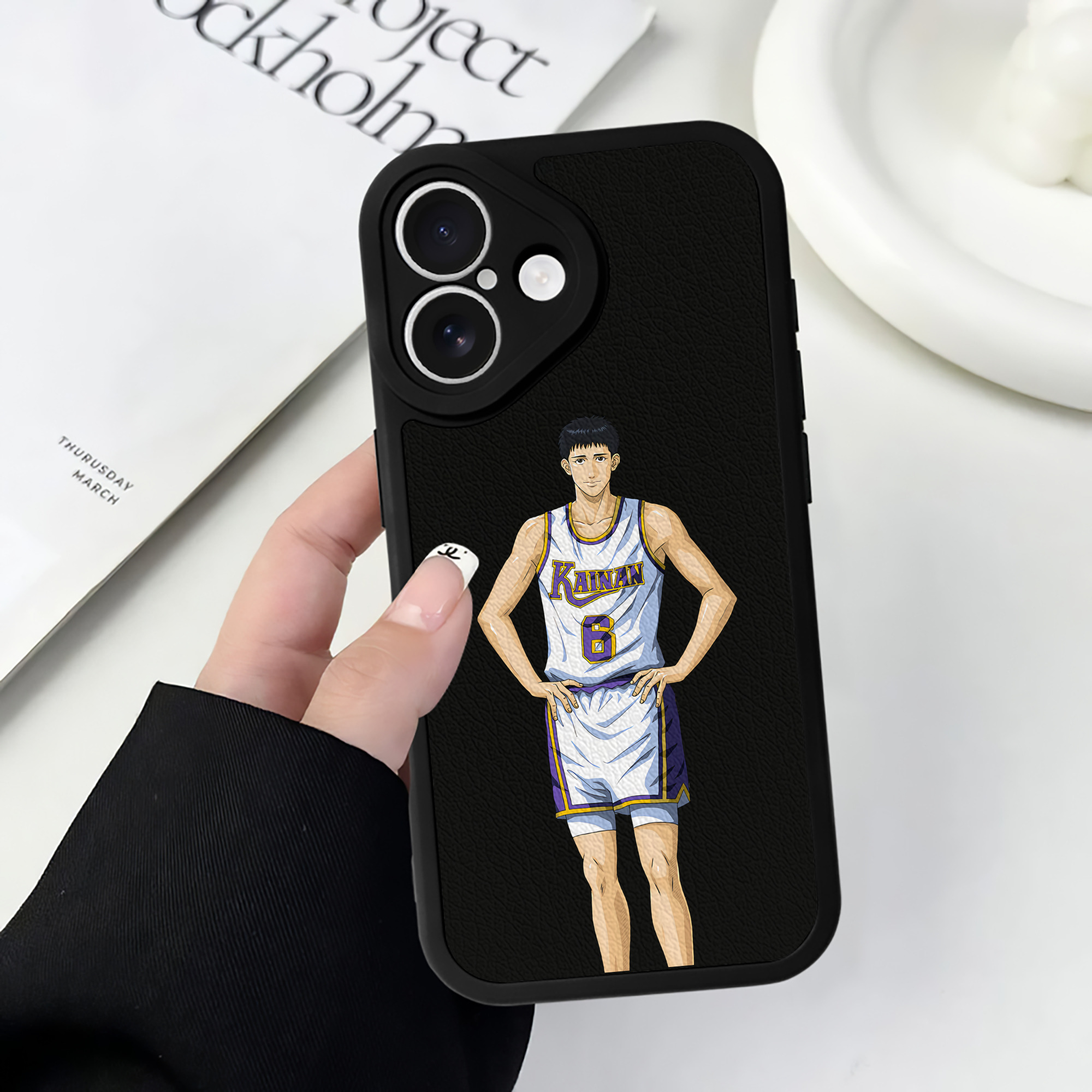 （画像用） SLAM DUNK／スラムダンク 【iPhone 16シリーズ対応】シリコンスマホケース（レザー調） 材質：シリコン